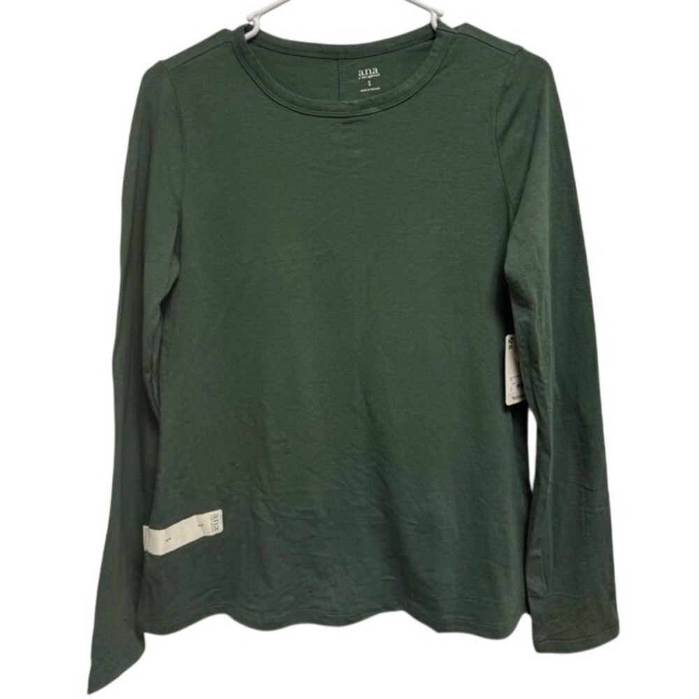 a.n.a Women's‎ Long Sleeve Tee - Green Size S